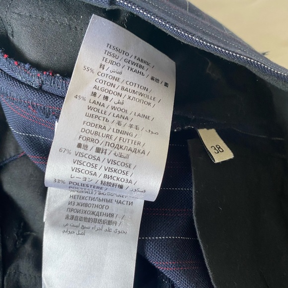 NEW GUCCI Navy Pinstripe Pants 38 S - Picture 8 of 9